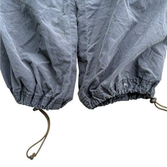Rare Vtg APCO Y2K Parachute Pants - Baggy Gorpcore Utility Cinch Hem Navy Medium - Picture 5 of 10